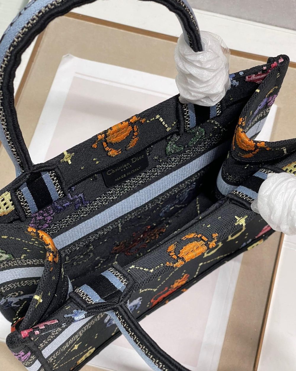 1:1 Replica Christian Dior Small Dior Book Tote Black, For Women, Women’s Handbags 26.5cm/10.5in CD