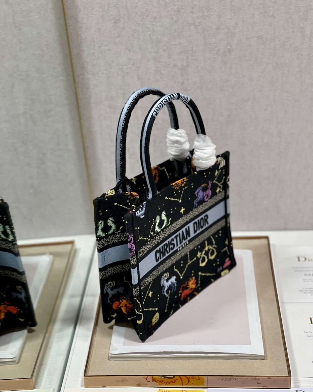 1:1 Replica Christian Dior Small Dior Book Tote Black, For Women, Women’s Handbags 26.5cm/10.5in CD