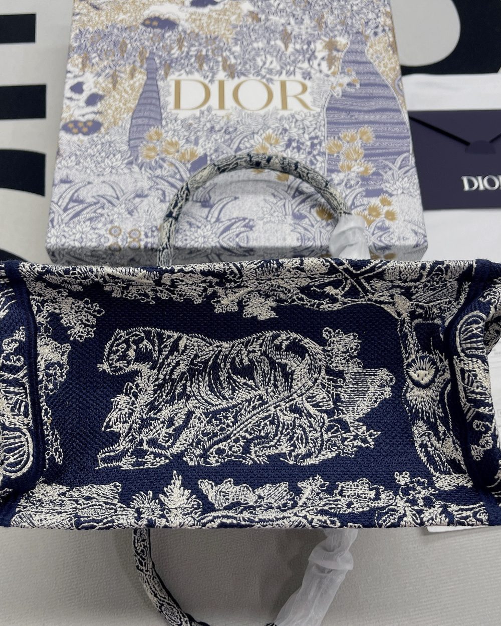 1:1 Replica Christian Dior Small Dior Book Tote Blue, For Women, Women’s Handbags 26.5cm/10.5in CD M1265ZRGO_M928