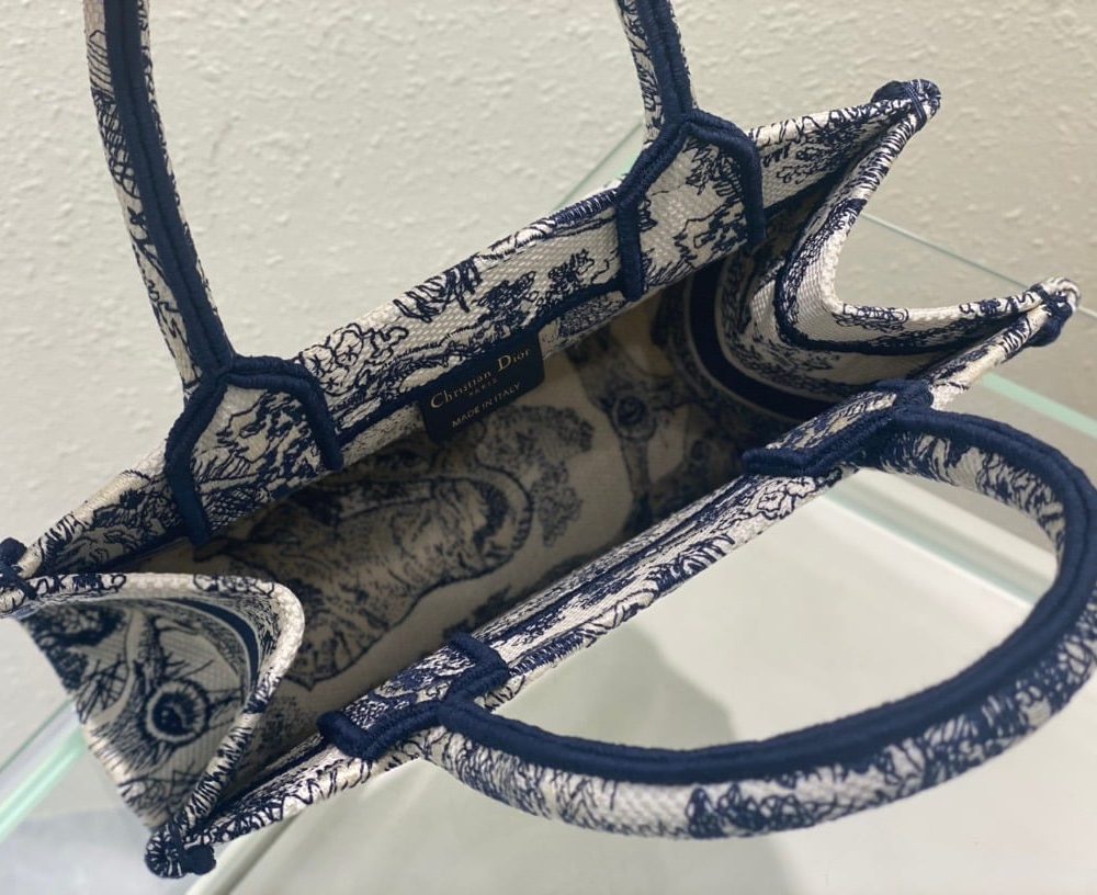 1:1 Replica Christian Dior Small Dior Book Tote Blue, For Women, Women’s Handbags 26.5cm/10.5in CD M1265ZRGO_M928