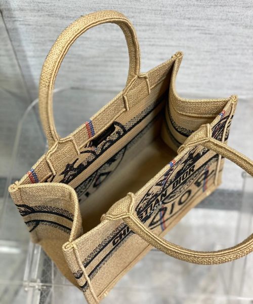 1:1 Replica Christian Dior Small Dior Book Tote Brown, For Women, Women’s Handbags 26.5cm/10.5in CD M1265ZRUW_M918