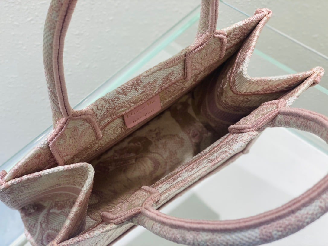 1:1 Replica Christian Dior Small Dior Book Tote Pink, For Women, Women’s Handbags 26.5cm/10.5in CD - Image 6