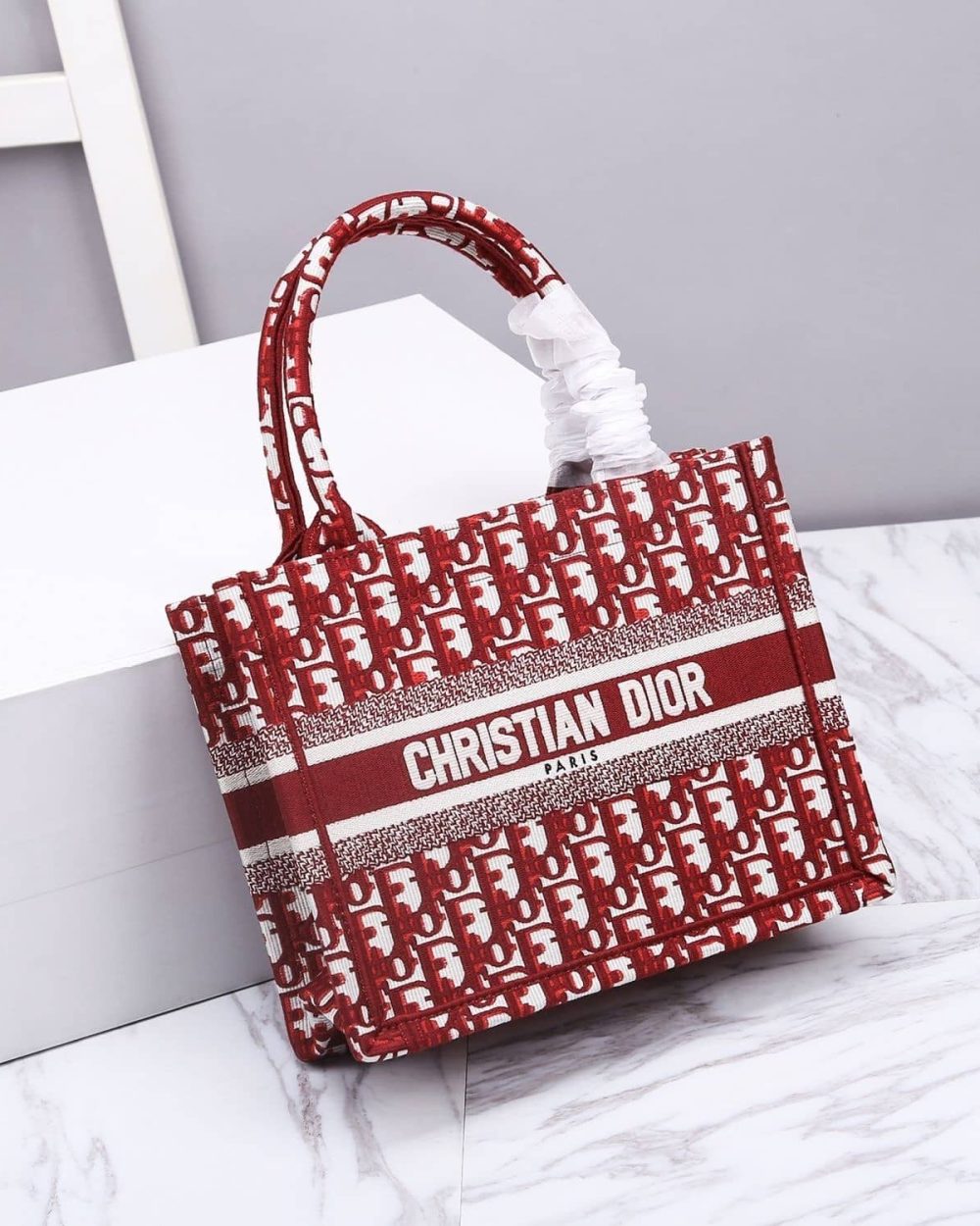 1:1 Replica Christian Dior Small Dior Book Tote Red, For Women, Women’s Handbags 26.5cm/10.5in CD M1265ZRIW_M17E