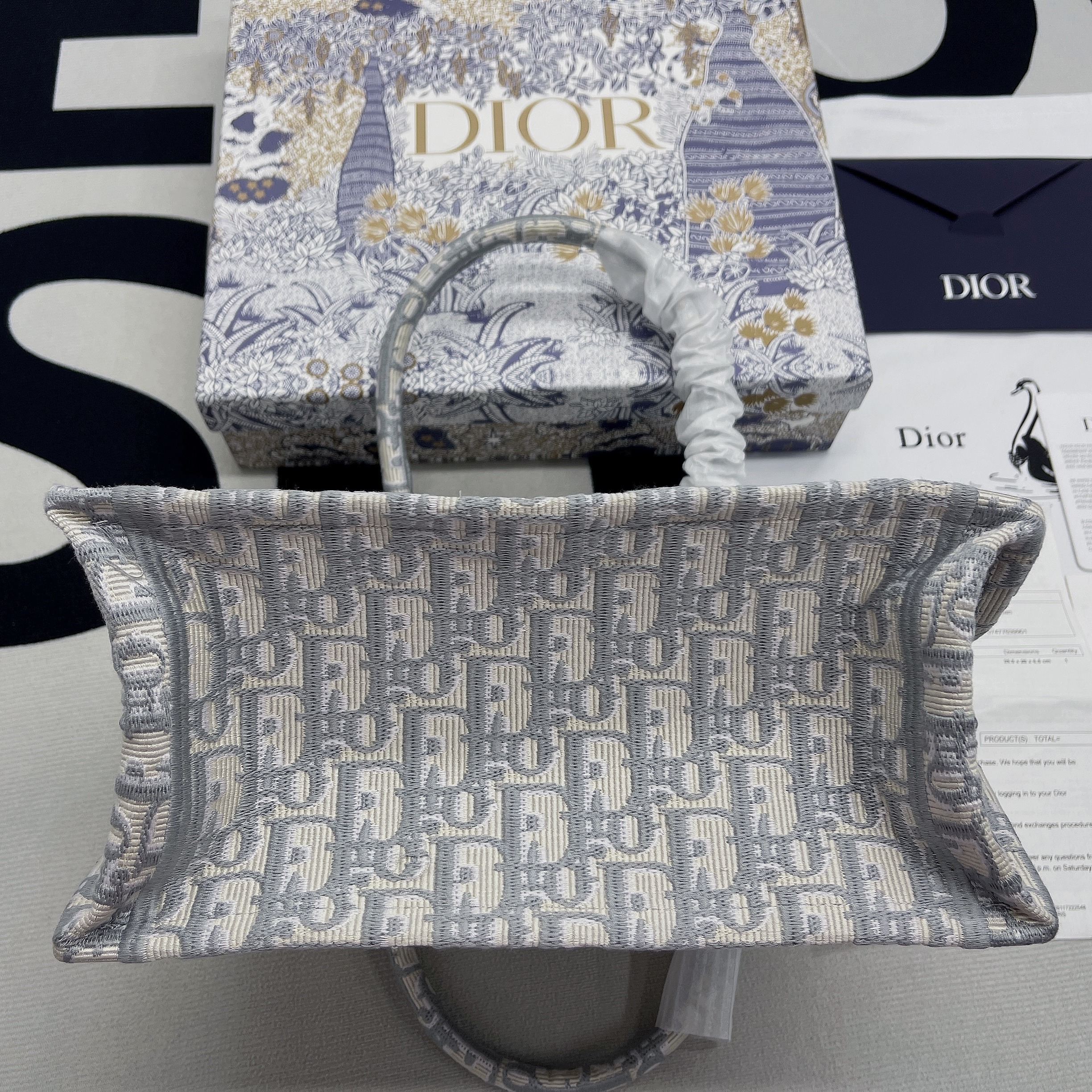 1:1 Replica Christian Dior Small Dior Book Tote Violet, For Women, Women’s Handbags 26.5cm/10.5in CD - Image 8