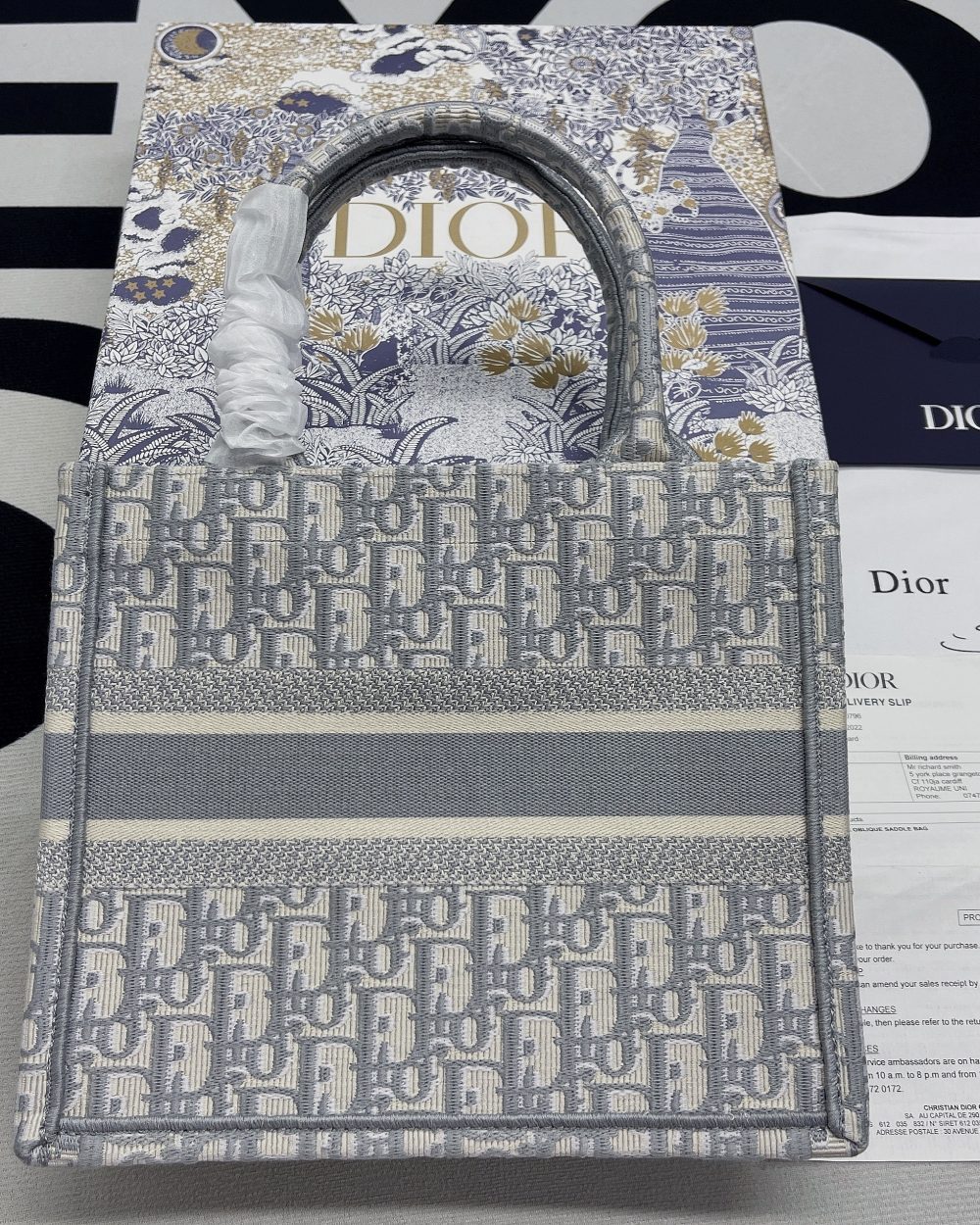 1:1 Replica Christian Dior Small Dior Book Tote Violet, For Women, Women’s Handbags 26.5cm/10.5in CD