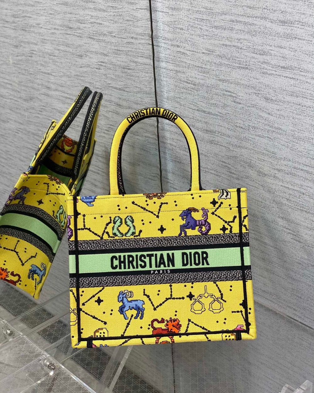 1:1 Replica Christian Dior Small Dior Book Tote Yellow, For Women, Women’s Handbags 26.5cm/10.5in CD M1265ZRTY_M930