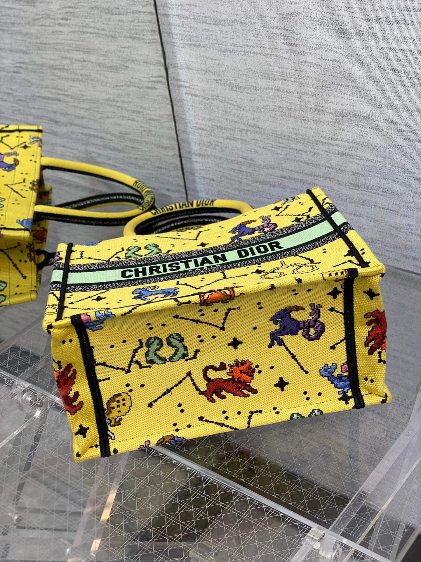 1:1 Replica Christian Dior Small Dior Book Tote Yellow, For Women, Women’s Handbags 26.5cm/10.5in CD M1265ZRTY_M930 - Image 7