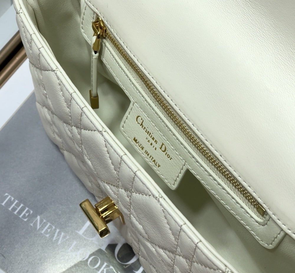 1:1 Replica Christian Dior Small Dior Caro Bag, White, For Women Women’s Handbags, Shoulder Bags, Crossbody Bags, 20cm CD M9241UWHC_M35U