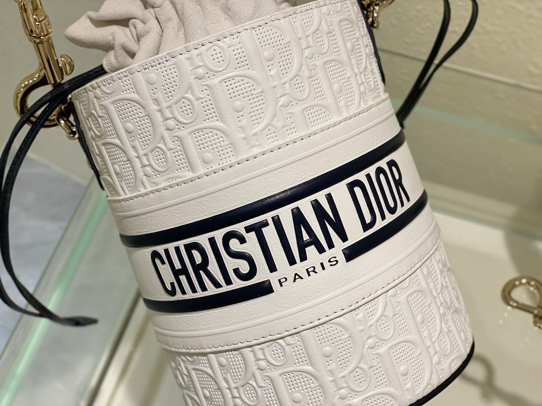 1:1 Replica Christian Dior Small Dior Vibe Bucket Bag White, For Women, Women’s Handbags 5.5in/14cm CD - Image 4