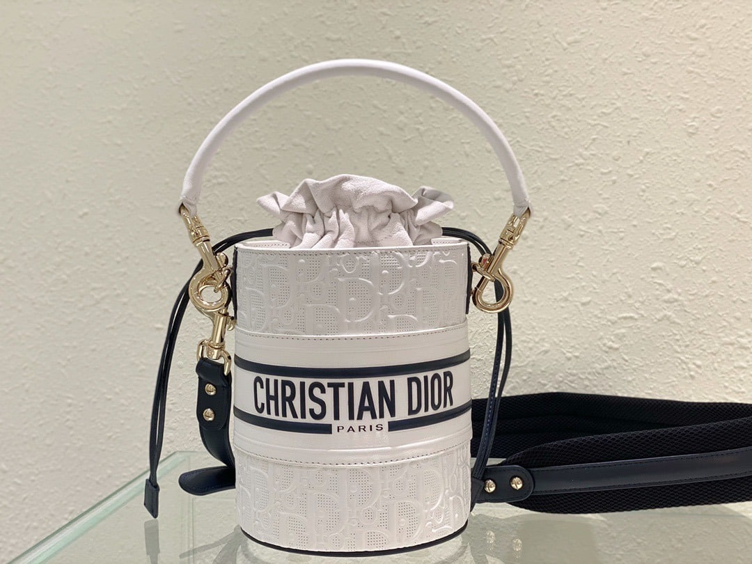 1:1 Replica Christian Dior Small Dior Vibe Bucket Bag White, For Women, Women’s Handbags 5.5in/14cm CD - Image 3