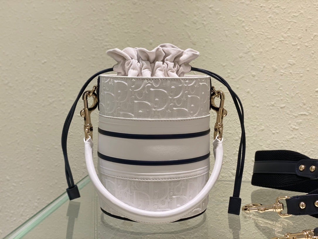 1:1 Replica Christian Dior Small Dior Vibe Bucket Bag White, For Women, Women’s Handbags 5.5in/14cm CD - Image 2