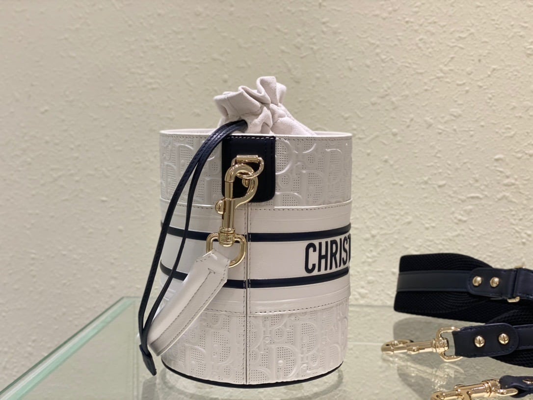 1:1 Replica Christian Dior Small Dior Vibe Bucket Bag White, For Women, Women’s Handbags 5.5in/14cm CD - Image 8