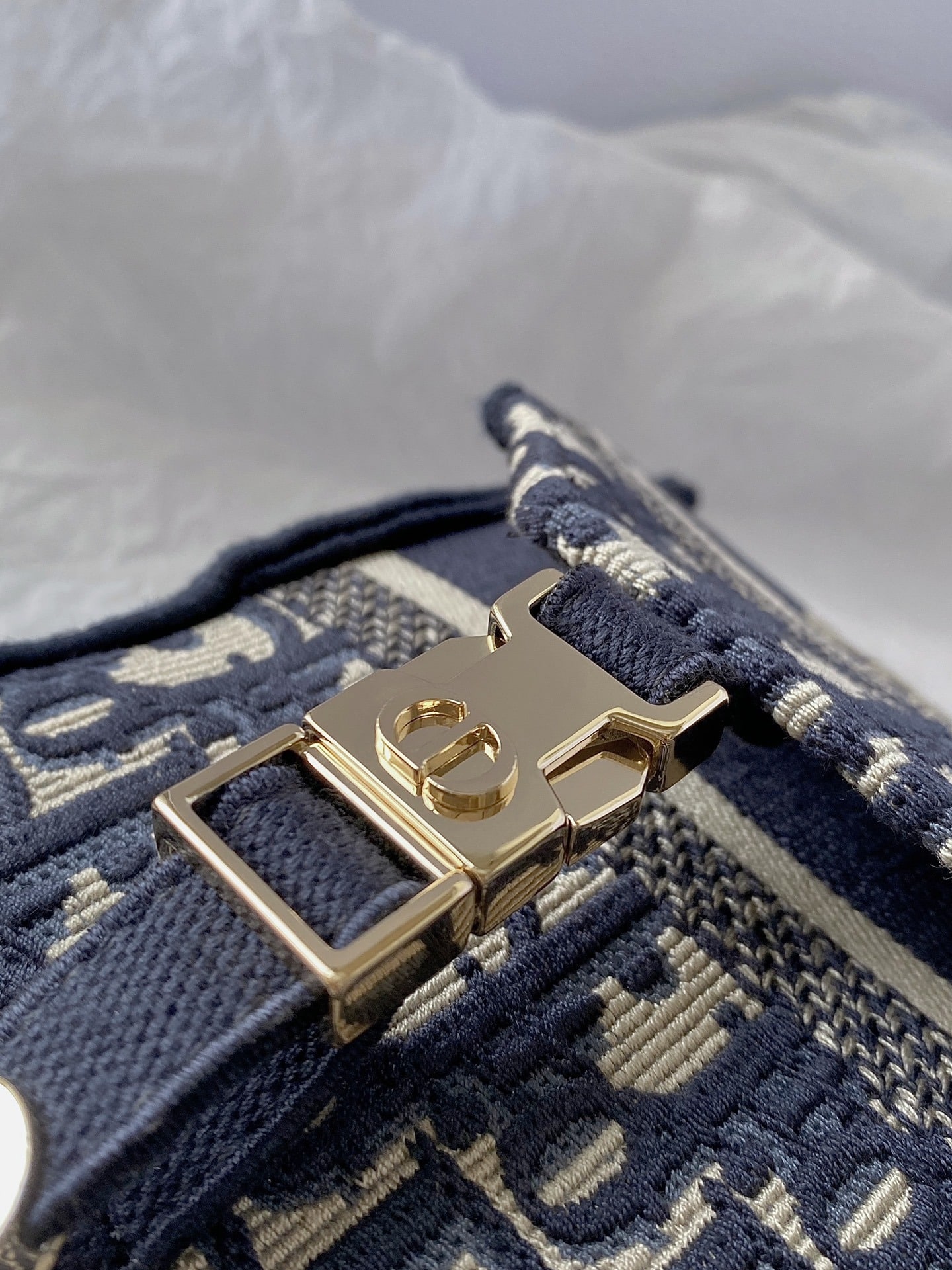 1:1 Replica Christian Dior Small DIORCAMP Bag Blue Dior Oblique Embroidery, Blue, For Women Women's Handbags, Shoulder Bags, Crossbody Bags, 23cm CD M1241ORIW_M928 - Image 2