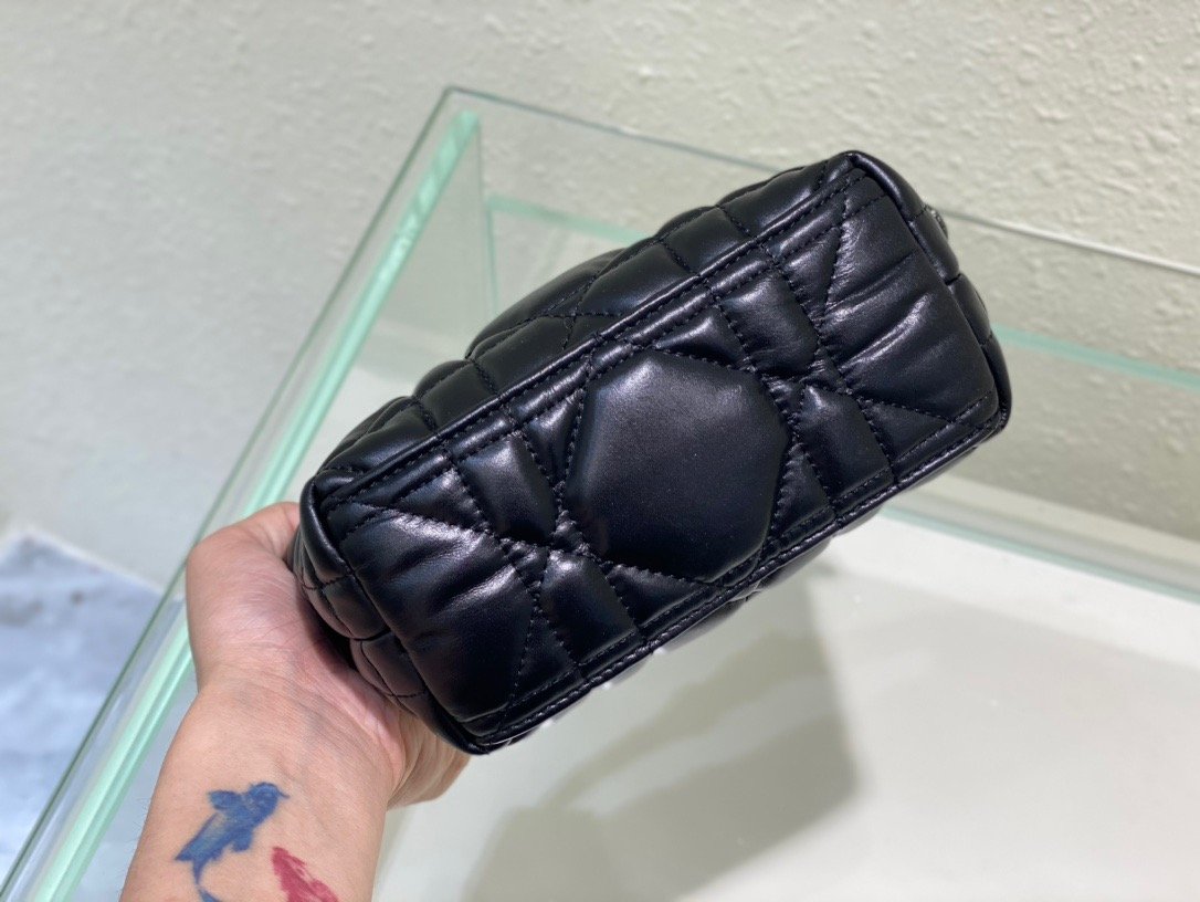 1:1 Replica Christian Dior Small DiorTravel Nomad Pouch Black, For Women, Women’s Handbags 6in/15cm CD S5553BMIG_M900 - Image 3