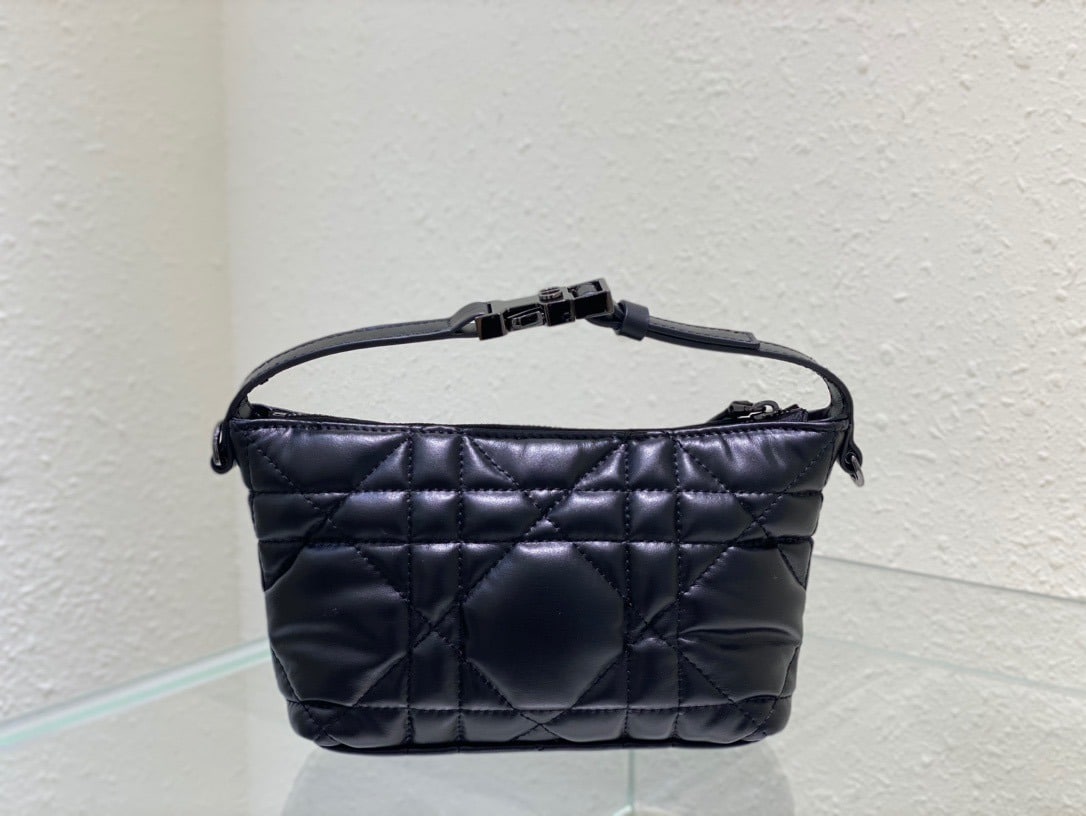 1:1 Replica Christian Dior Small DiorTravel Nomad Pouch Black, For Women, Women’s Handbags 6in/15cm CD S5553BMIG_M900