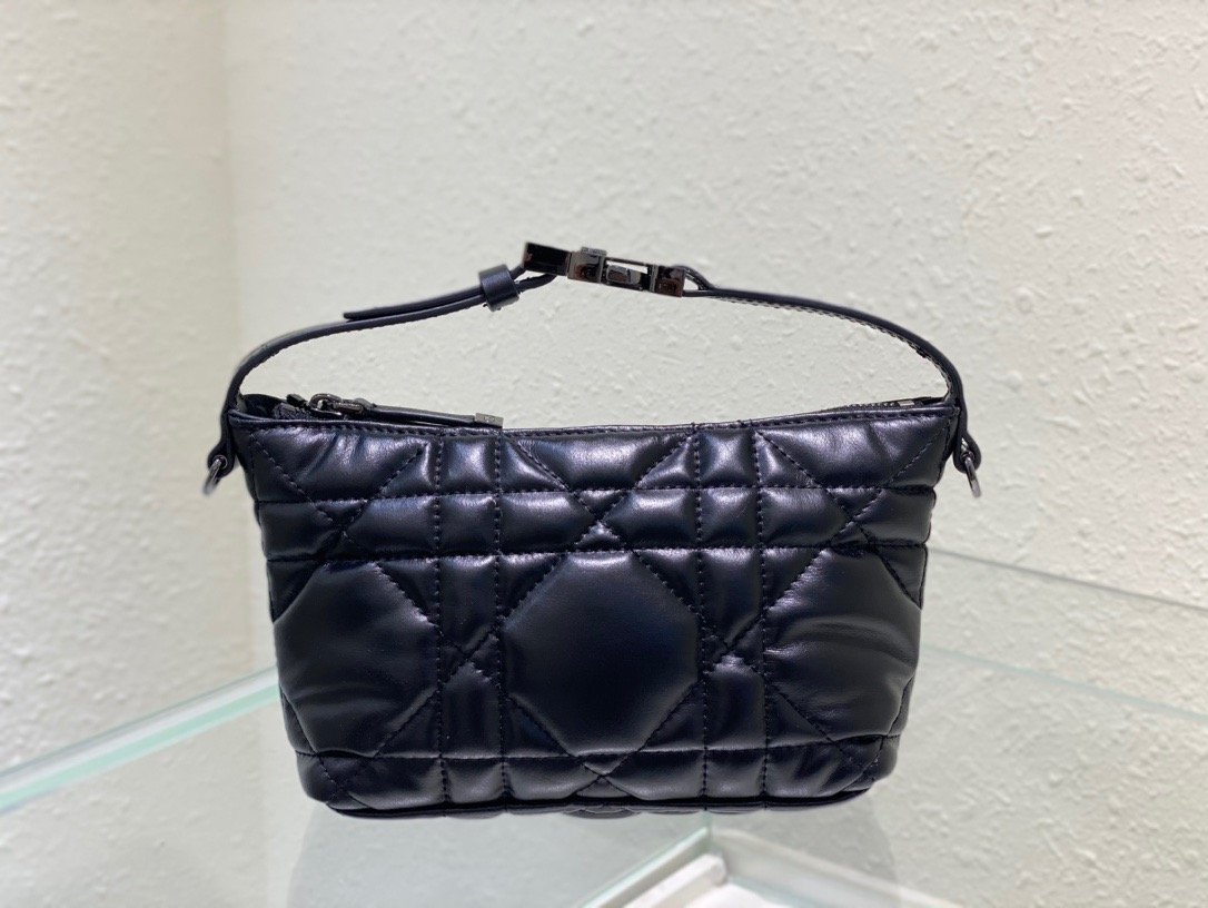 1:1 Replica Christian Dior Small DiorTravel Nomad Pouch Black, For Women, Women’s Handbags 6in/15cm CD S5553BMIG_M900 - Image 7