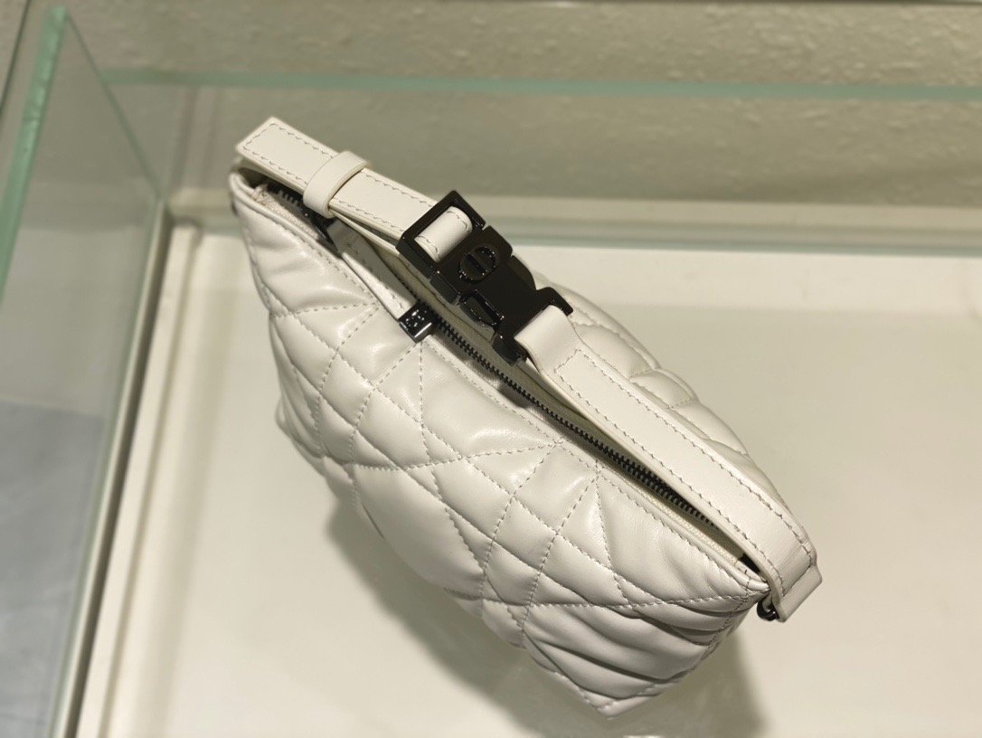 1:1 Replica Christian Dior Small DiorTravel Nomad Pouch White, For Women, Women’s Handbags 6in/15cm CD S5553BMIG_M030 - Image 6