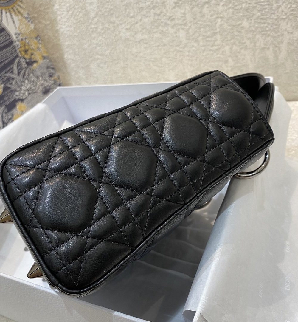1:1 Replica Christian Dior Small Lady Dior Bag Silver Hardware, Black, For Women Women’s Handbags, Crossbody Bags, 20cm CD
