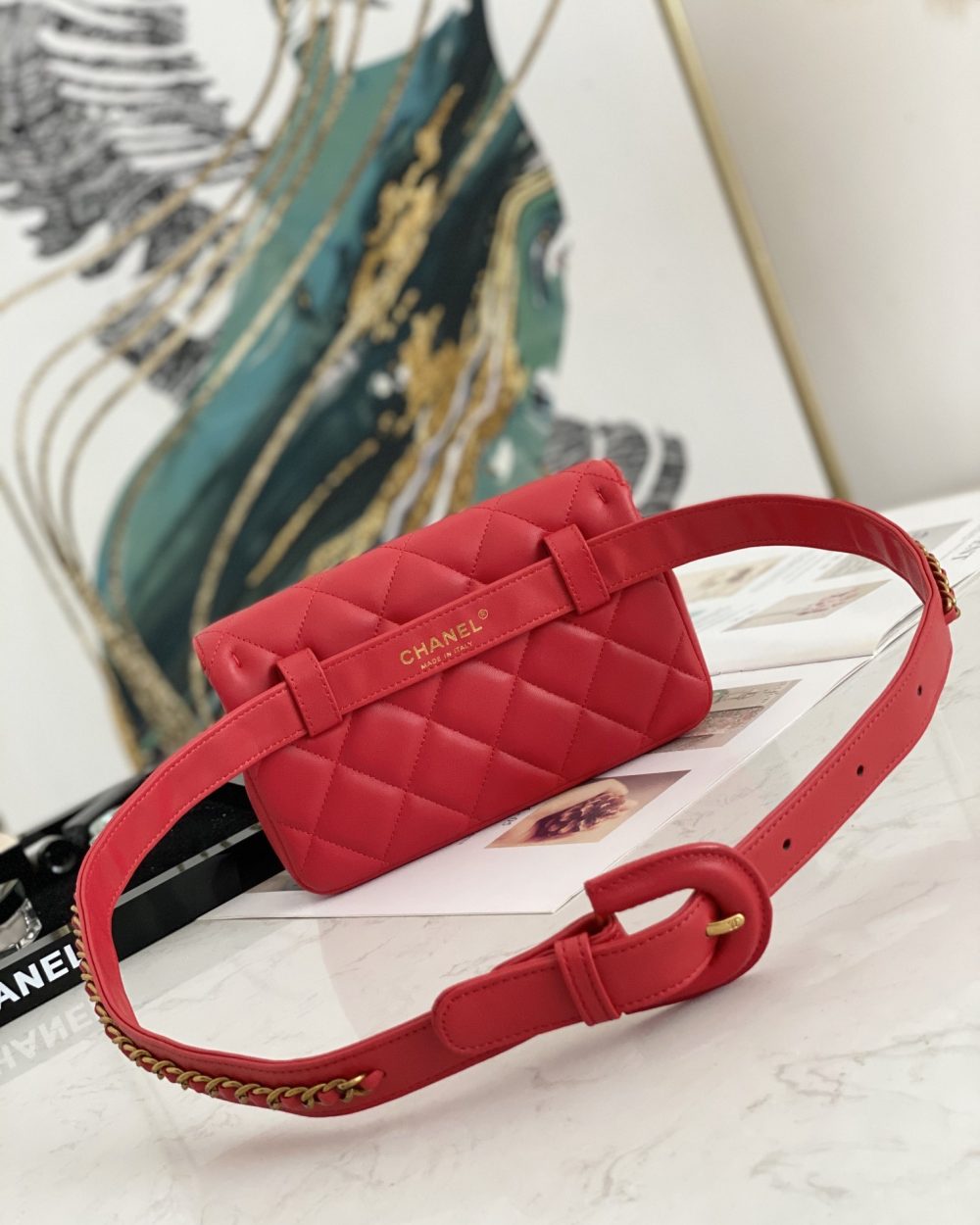 1:1 Replica CO-CO Chanel Belt Bag 18cm