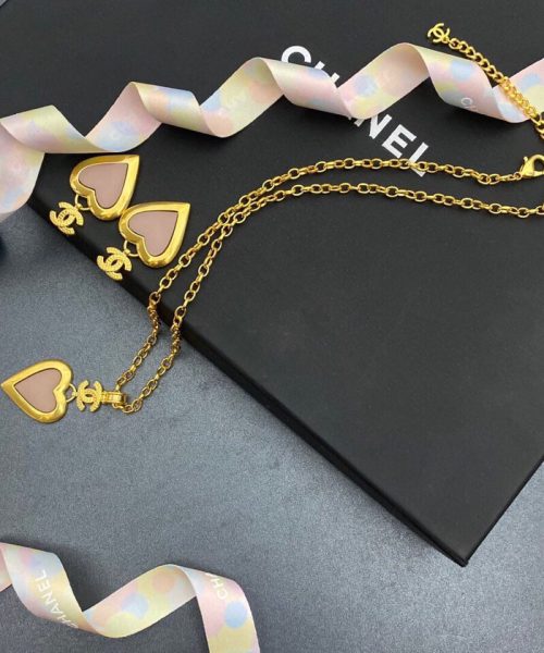 Combo Chanel Necklace And Earrings