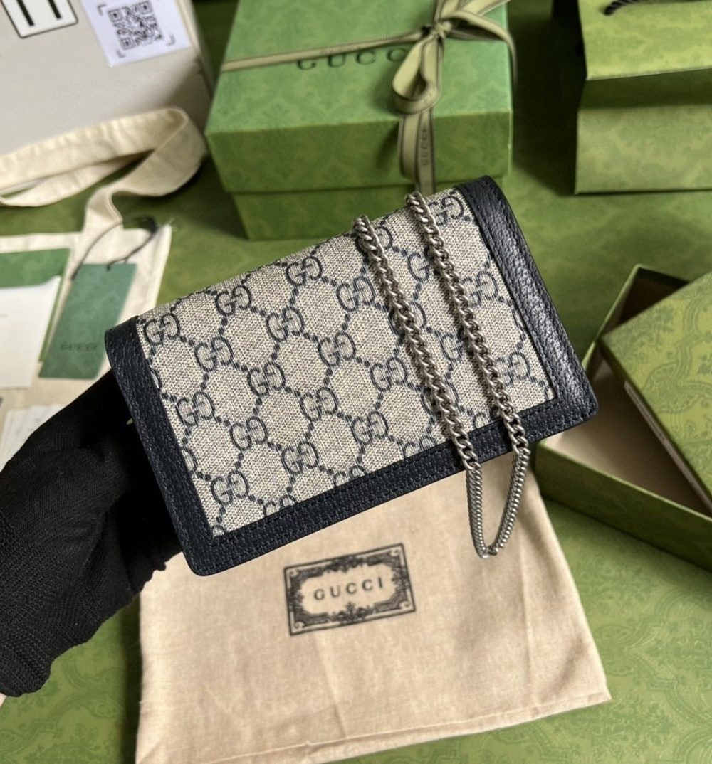 1:1 Replica Dionysus GG Super Mini Bag Beige And Blue GG Supreme Canvas For Women 6.5in/17cm 476432 UN3BN 1274