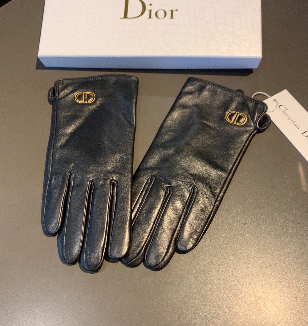 Dior Gloves In Black