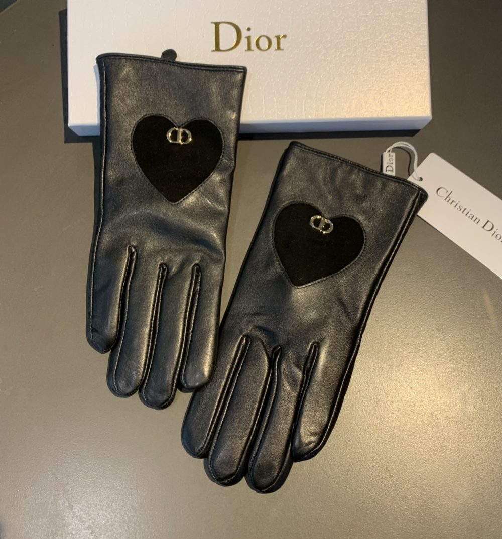 Dior Gloves In Black