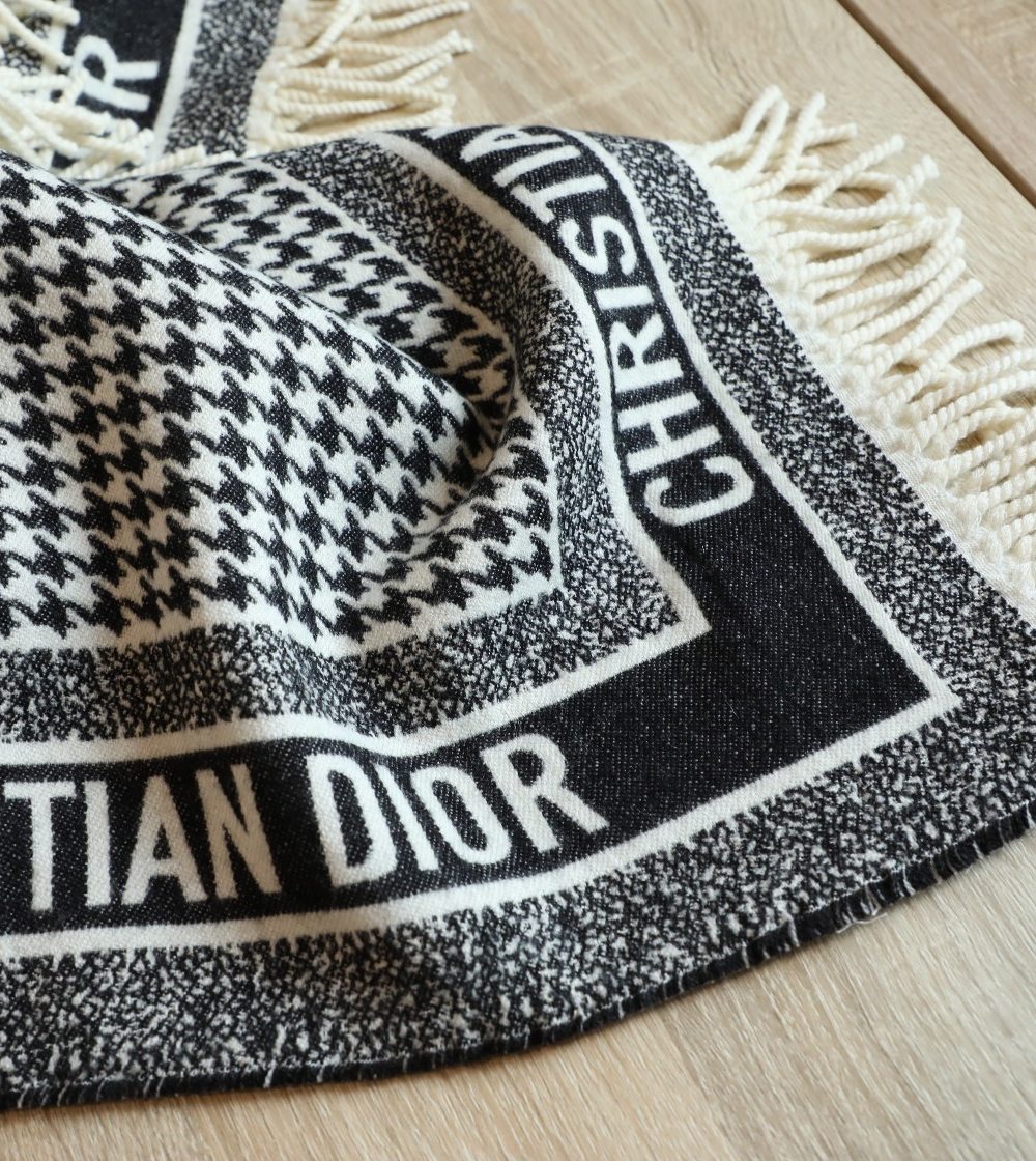 Dior Shawl Square Silk Long Neck Winter Wool Scarf 150cm/59in 