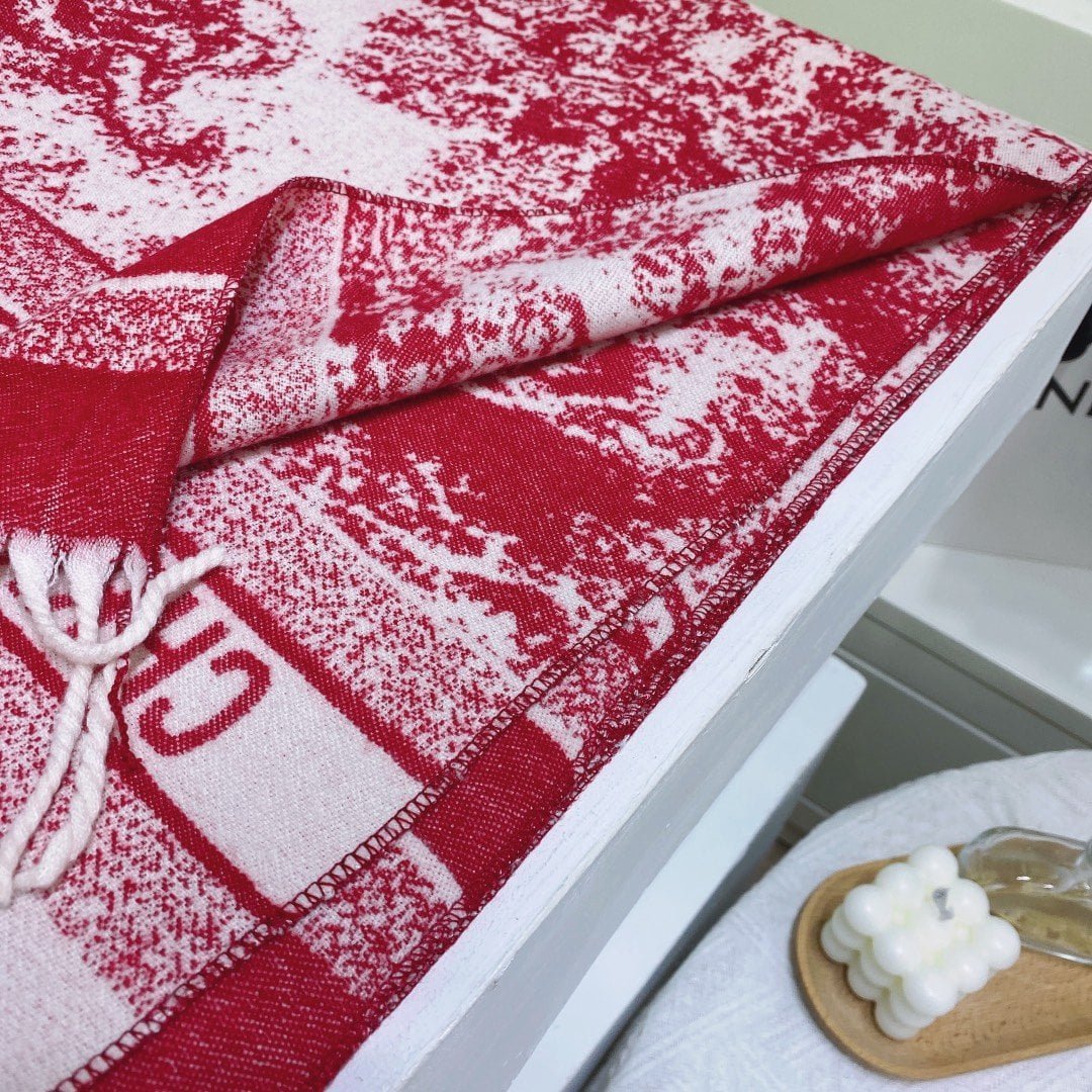 Dior Toile de Jouy Poncho Scarf Pink 71in/180cm - Image 4