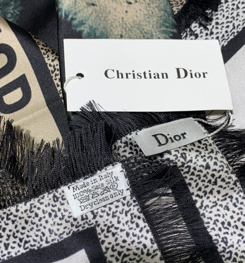 Dior Zodiac Fantastico 90 Square Scarf Blue/Brown 35in/90cm 
