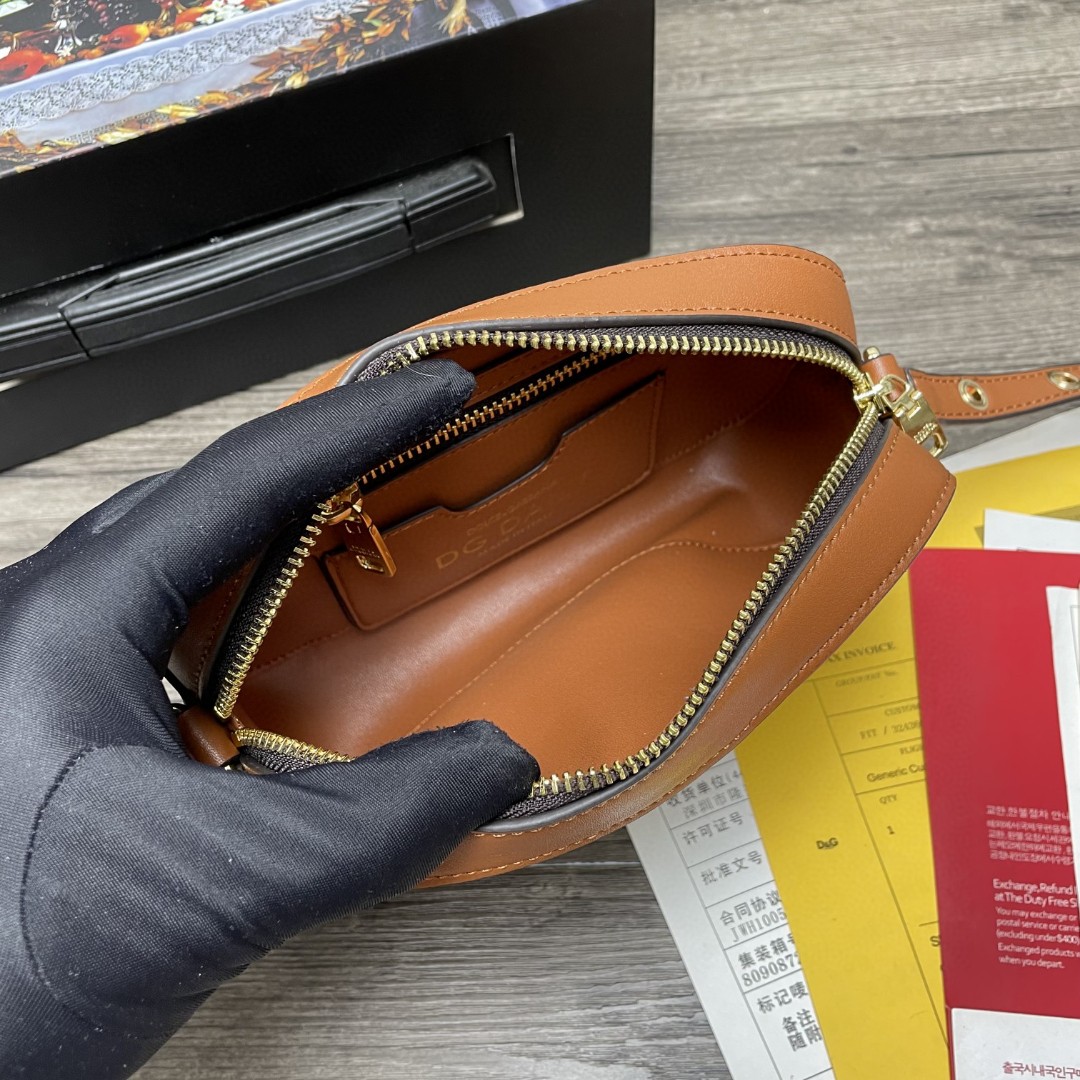 Dolce & Gabbana Crossbody 3.5 Bag Brown For Women 7.5in/19cm DG - Image 6