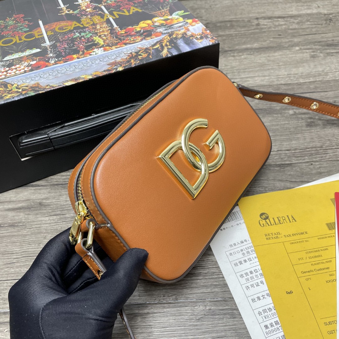 Dolce & Gabbana Crossbody 3.5 Bag Brown For Women 7.5in/19cm DG - Image 8