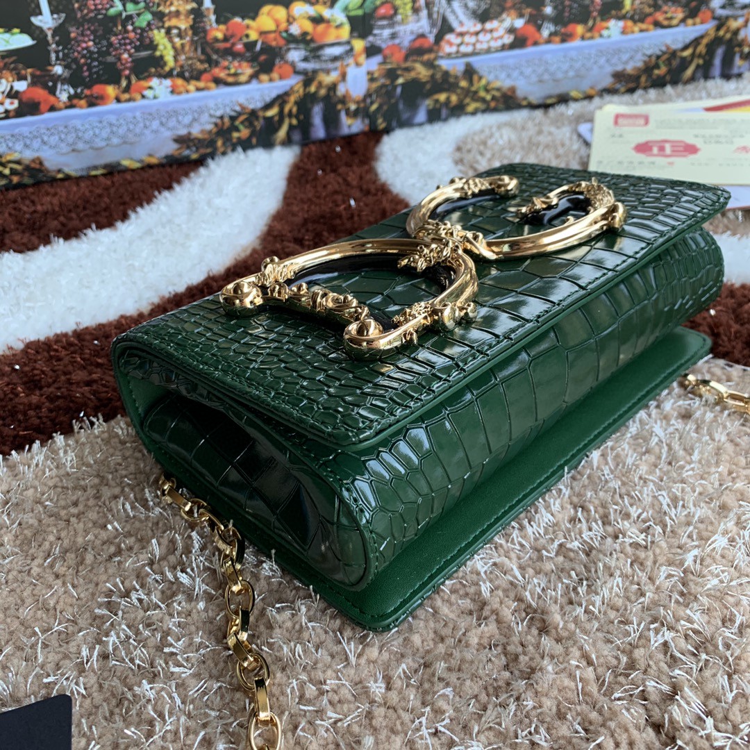 Dolce & Gabbana DG Girls Cross Body Bag Dark Green For Women 8.3in/21cm DG - Image 3