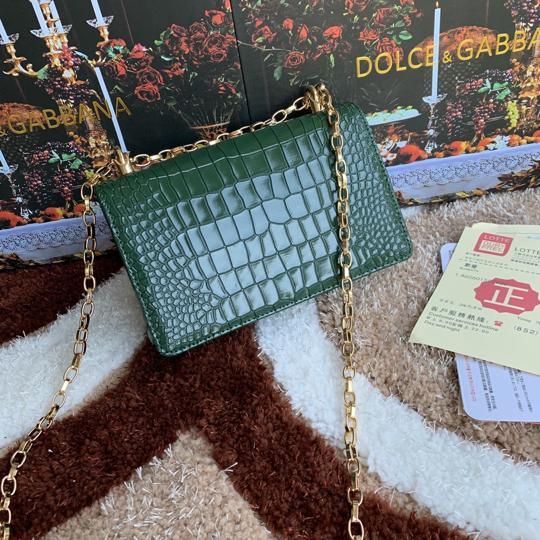 Dolce & Gabbana DG Girls Cross Body Bag Dark Green For Women 8.3in/21cm DG - Image 7