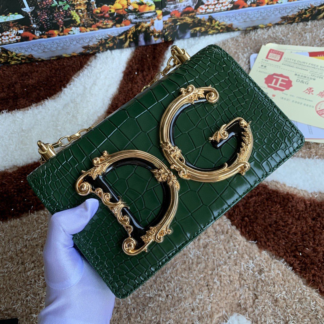 Dolce & Gabbana DG Girls Cross Body Bag Dark Green For Women 8.3in/21cm DG - Image 9