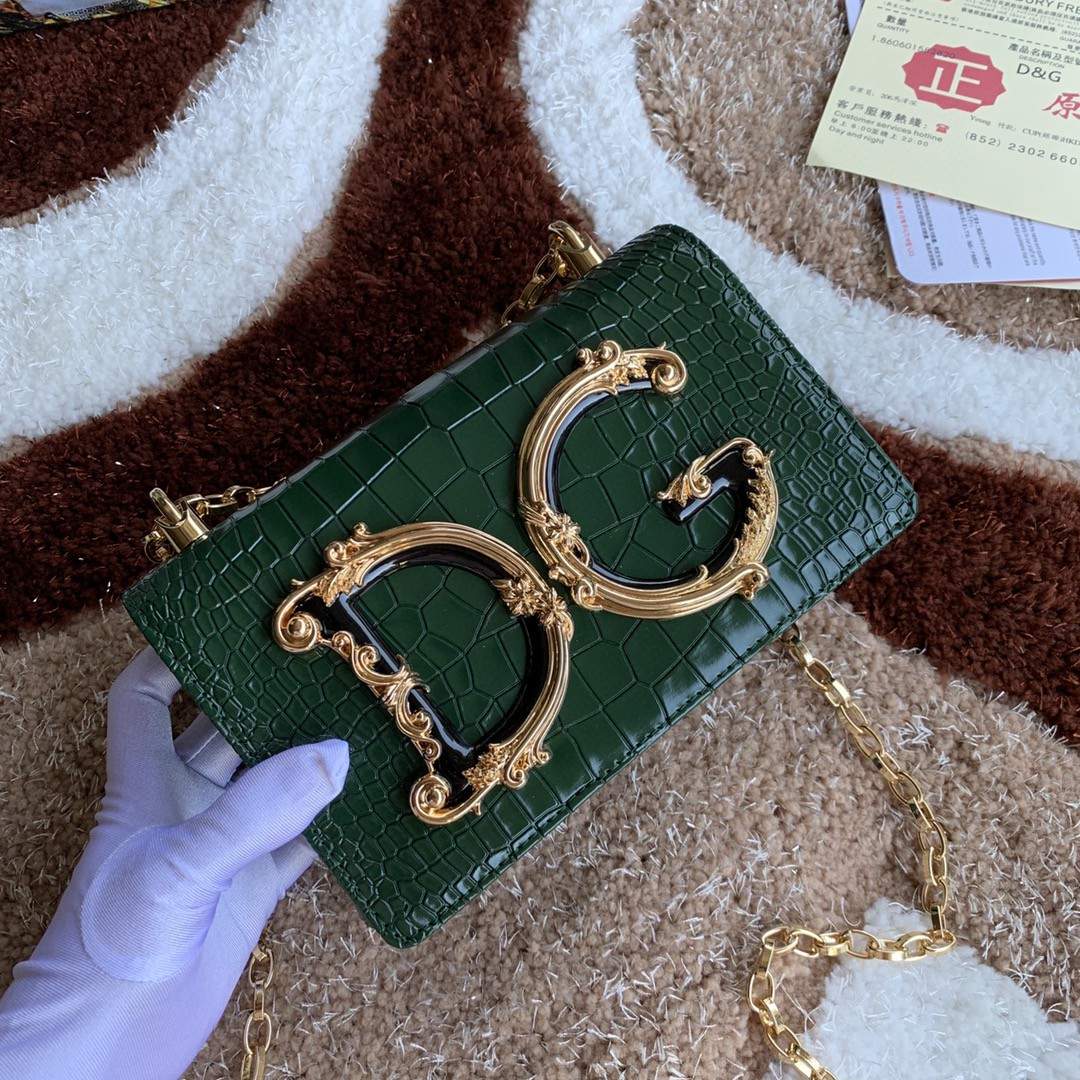 Dolce & Gabbana DG Girls Cross Body Bag Dark Green For Women 8.3in/21cm DG - Image 2