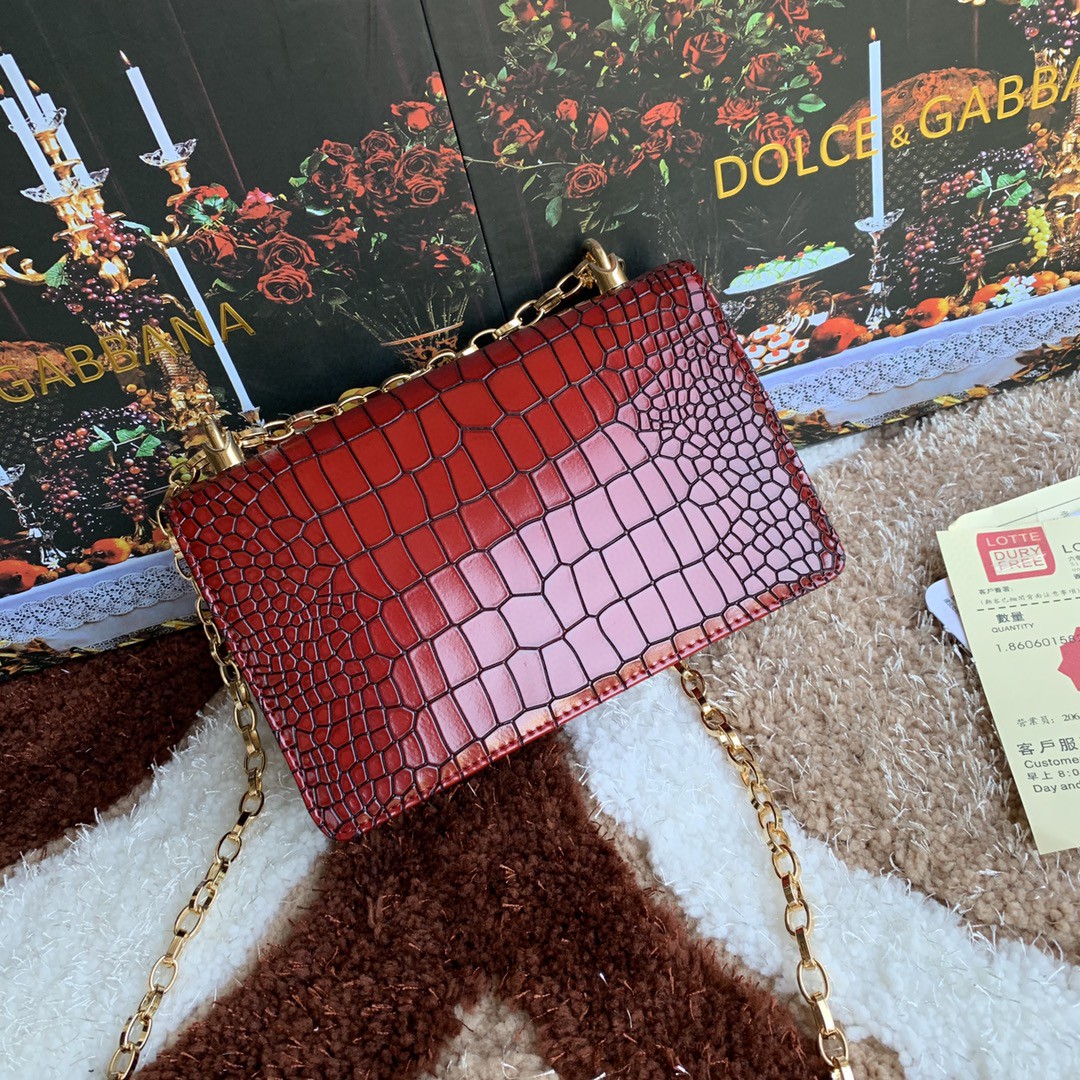 Dolce & Gabbana DG Girls CrossBody Bag Burgundy For Women 8.3in/21cm DG - Image 8