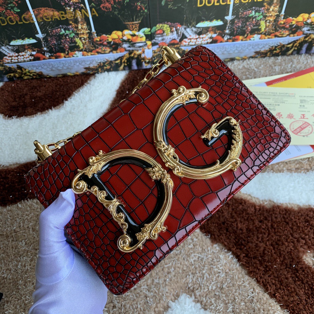 Dolce & Gabbana DG Girls CrossBody Bag Burgundy For Women 8.3in/21cm DG - Image 6