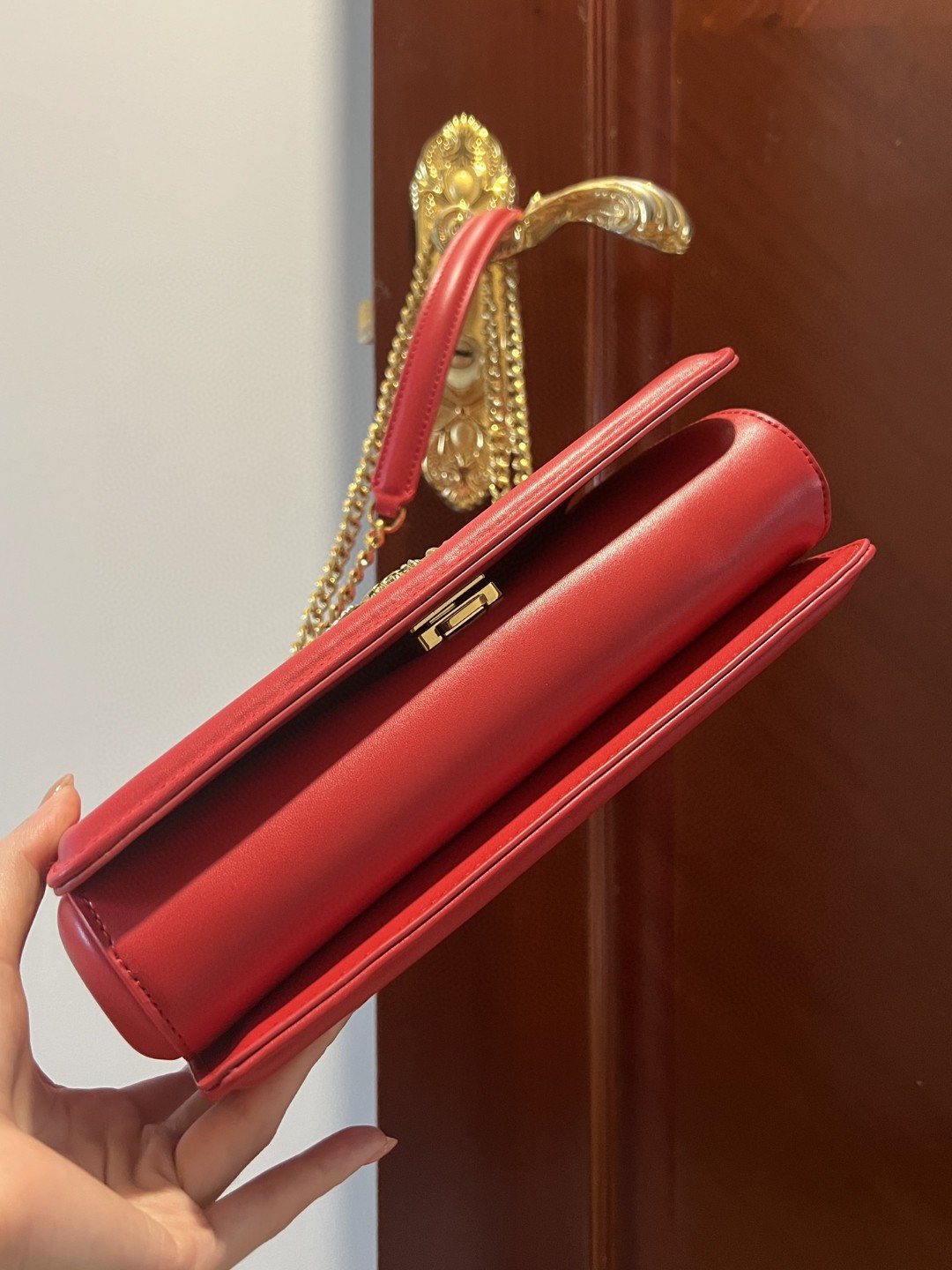 Dolce & Gabbana Large Devotion Bag In Quilted Nappa Red For Women 10in/26cm DG BB6651AV96787124 - Image 6