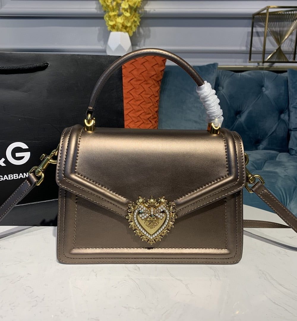 Dolce & Gabbana Medium Devotion Bag Bass For Women 9.5in/24cm