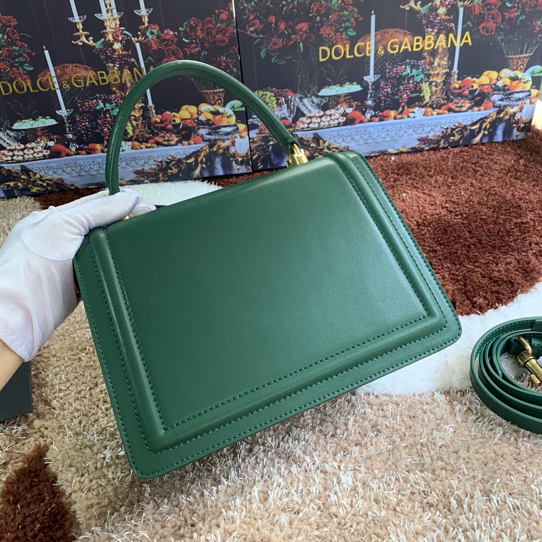 Dolce & Gabbana Medium Devotion Bag Green For Women 9.4in/24cm DG - Image 5