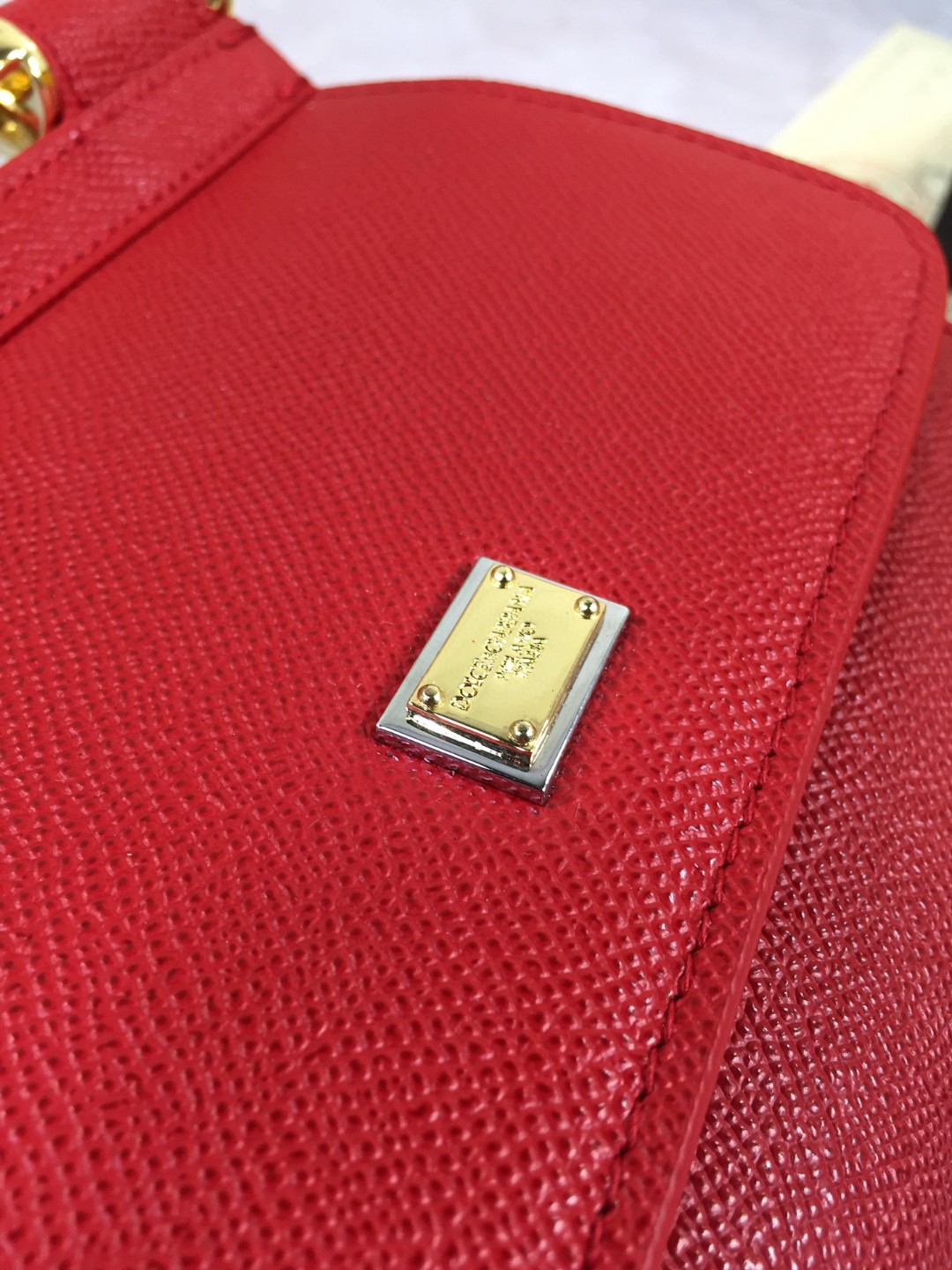 Dolce & Gabbana Medium Sicily Handbag In Dauphine Red For Women 10.2in/26cm DG BB4347A100180303 - Image 7