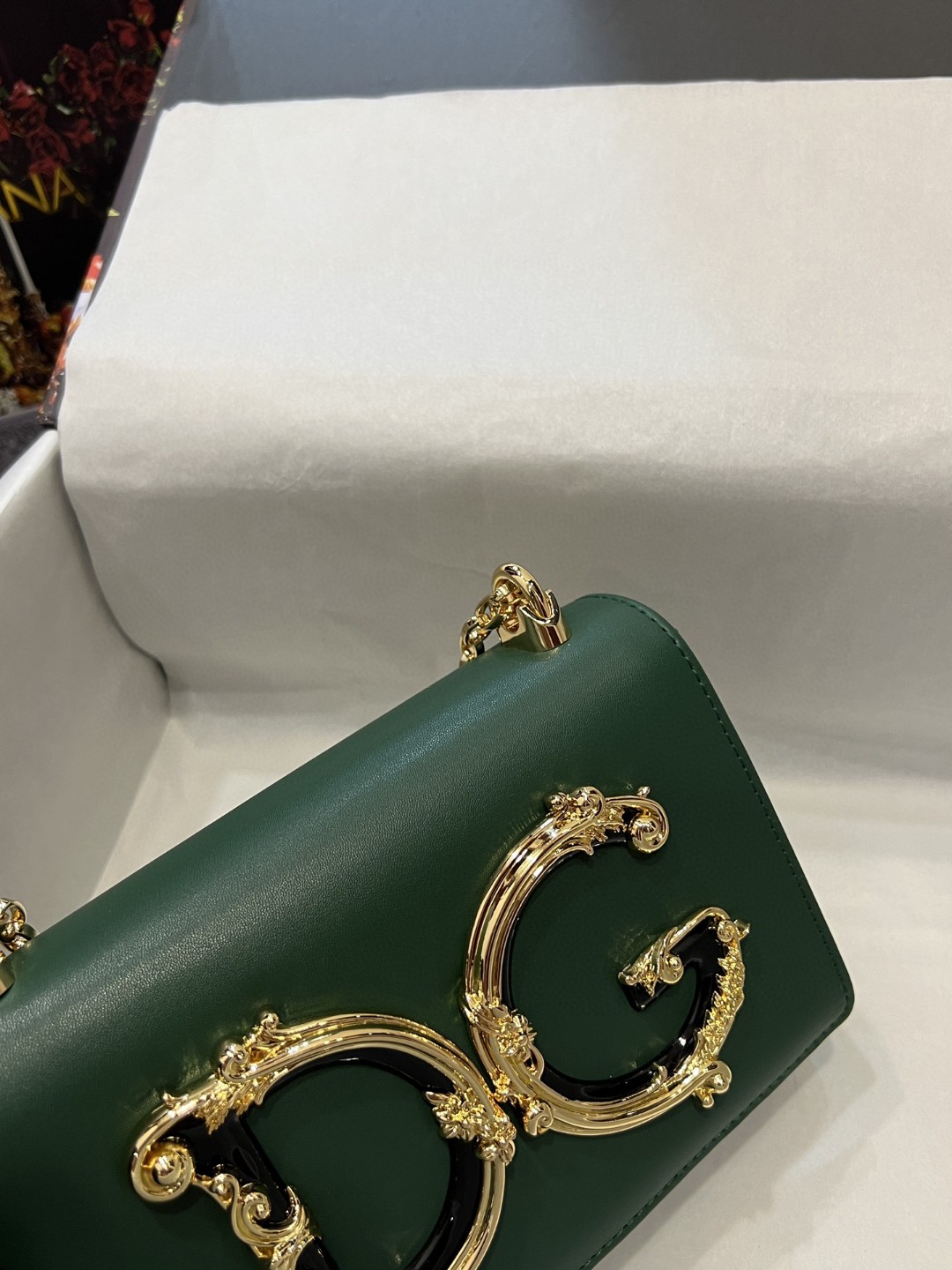 Dolce & Gabbana Nappa DG Girls Shoulder Bag Green For Women 8.3in/21cm DG - Image 4