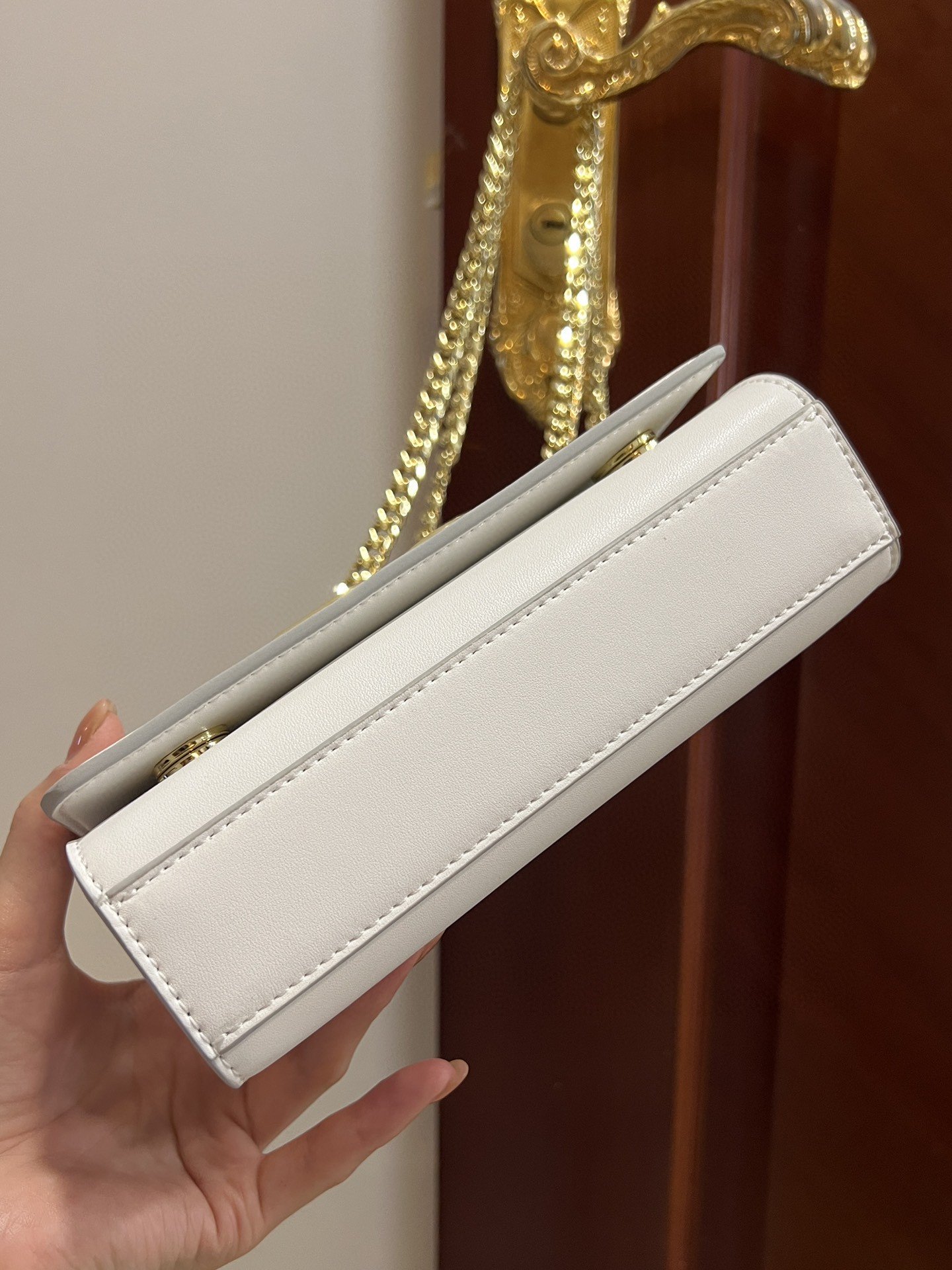 Dolce & Gabbana Polished 3.5 Phone Bag White For Women 7.3in/19cm DG - Image 3