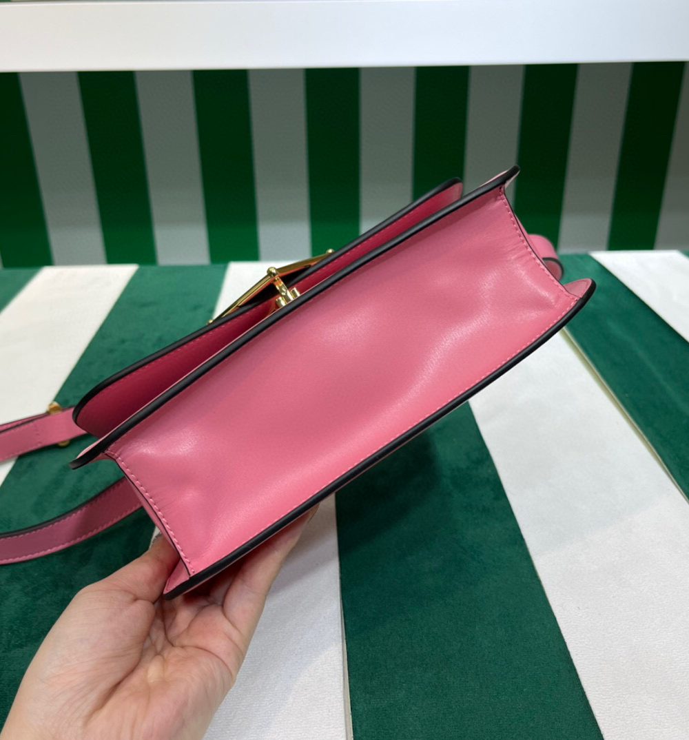 Emblème Shoulder Bag In Pink For Women 7.8in/20cm 1BD340_2A3A_F0ZCL_V_UTO