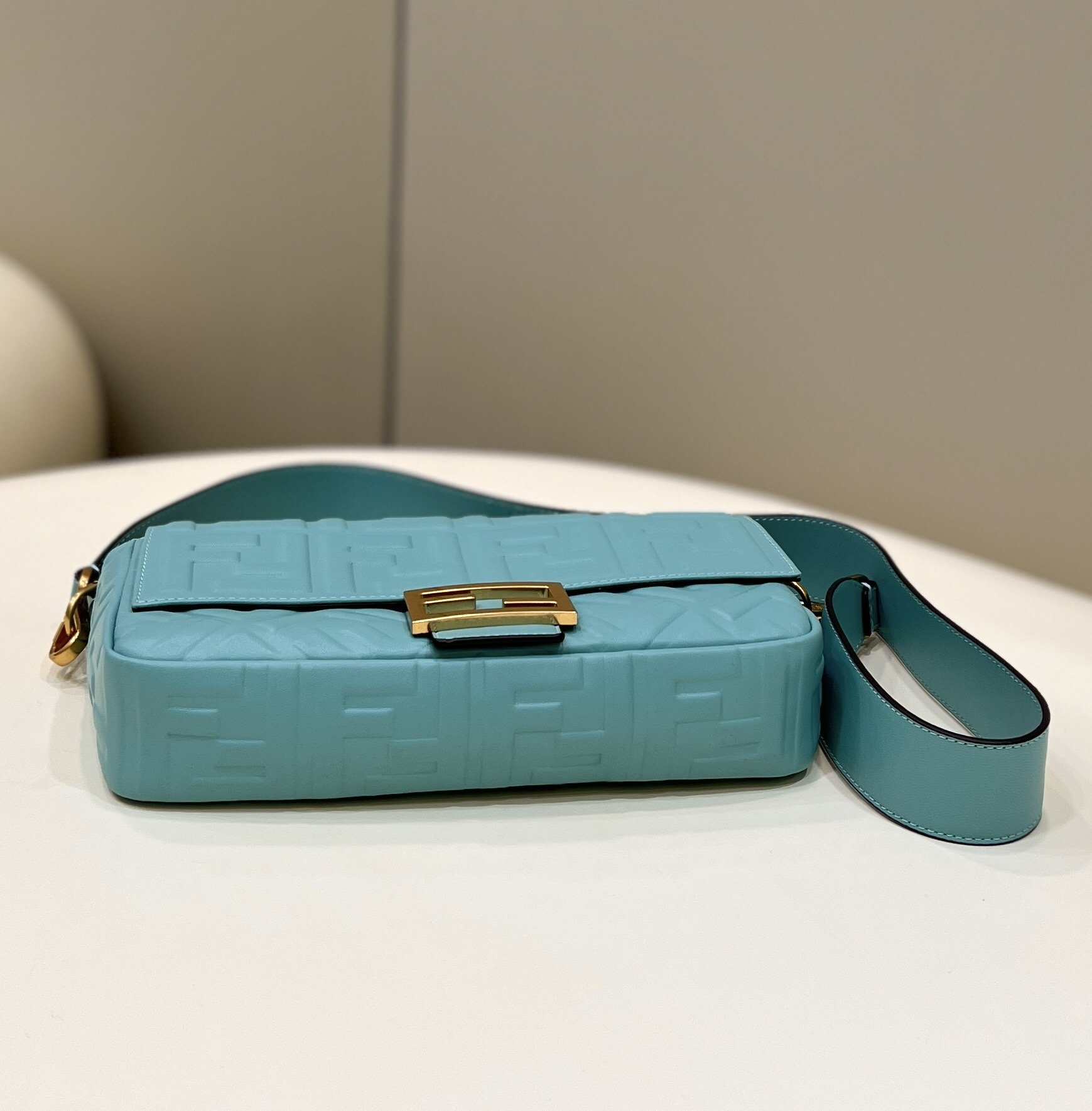 1:1 Replica Fendi Baguette Teal For Women, Women's Handbags, Shoulder And Crossbody Bags 10.6in/27cm FF 8BR600 - Image 7