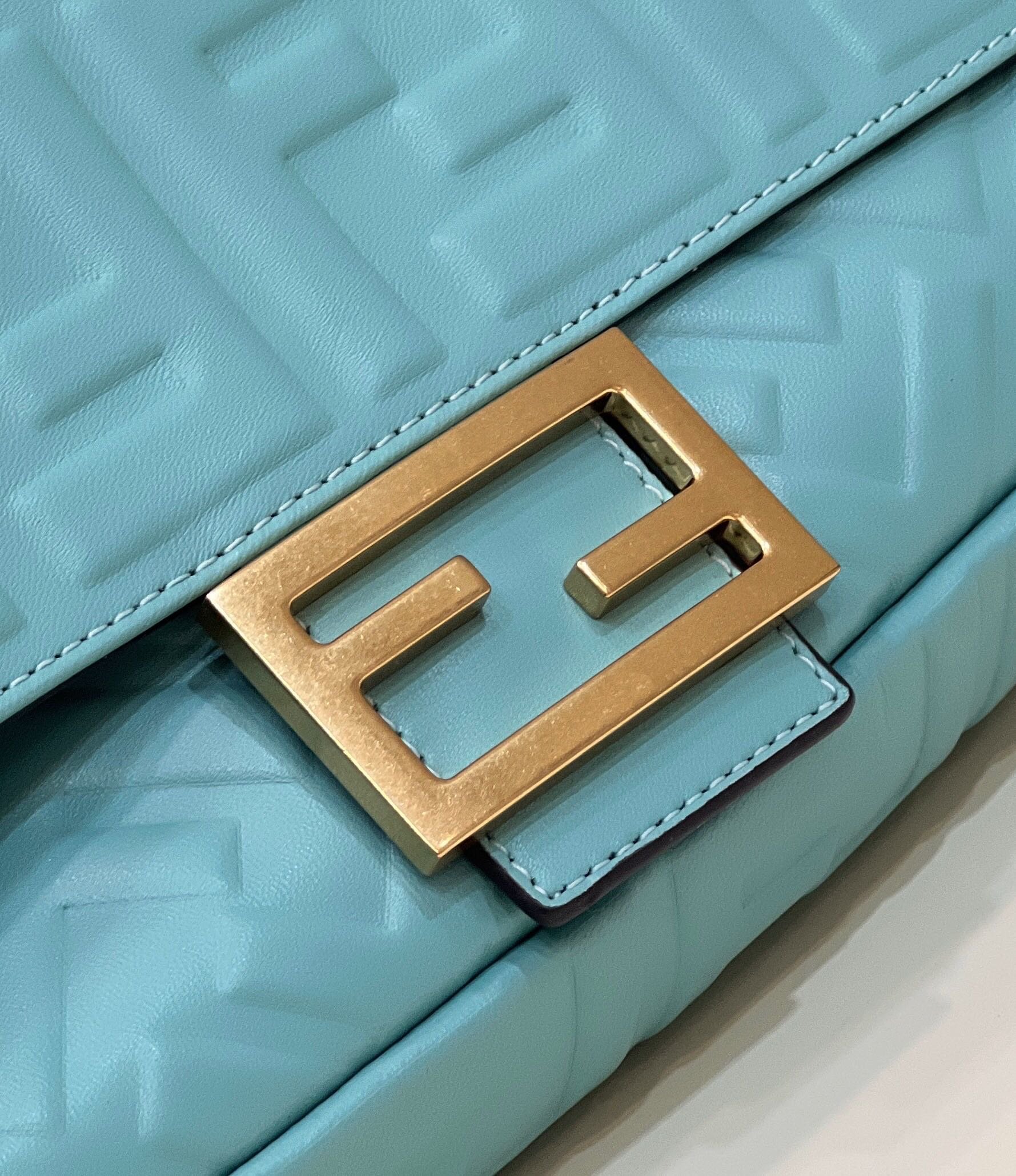 1:1 Replica Fendi Baguette Teal For Women, Women's Handbags, Shoulder And Crossbody Bags 10.6in/27cm FF 8BR600 - Image 3