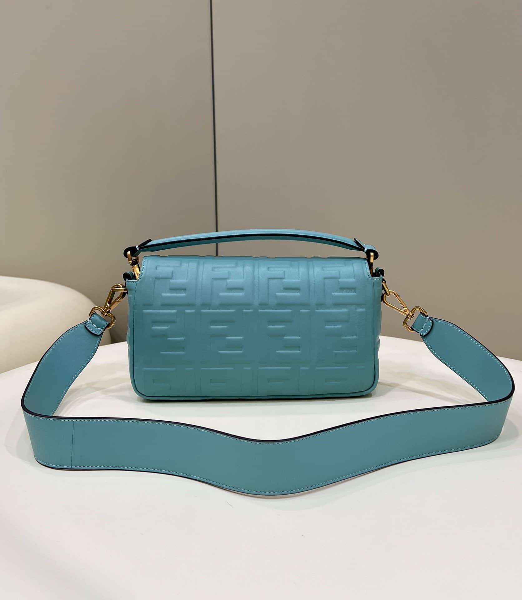 1:1 Replica Fendi Baguette Teal For Women, Women's Handbags, Shoulder And Crossbody Bags 10.6in/27cm FF 8BR600 - Image 5