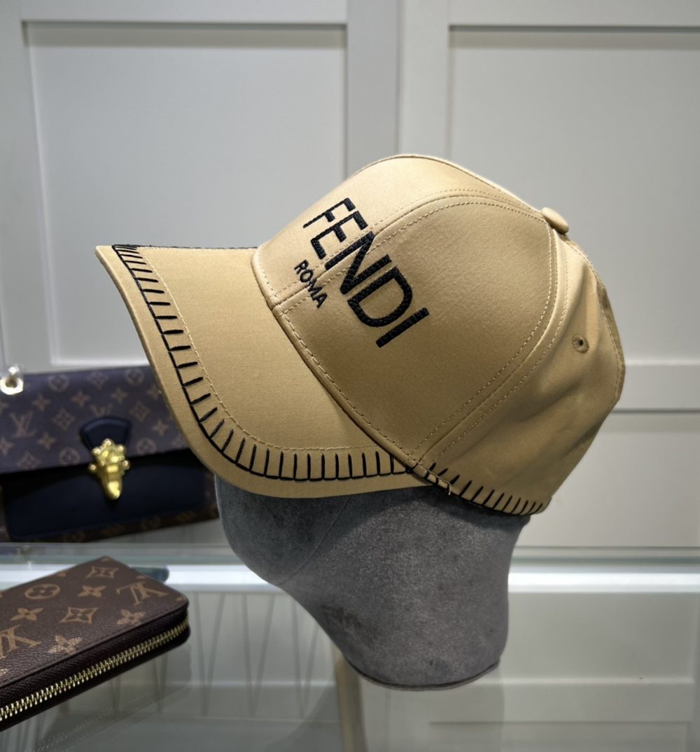 Fendi Baseball Cap Beige Fendi Cap