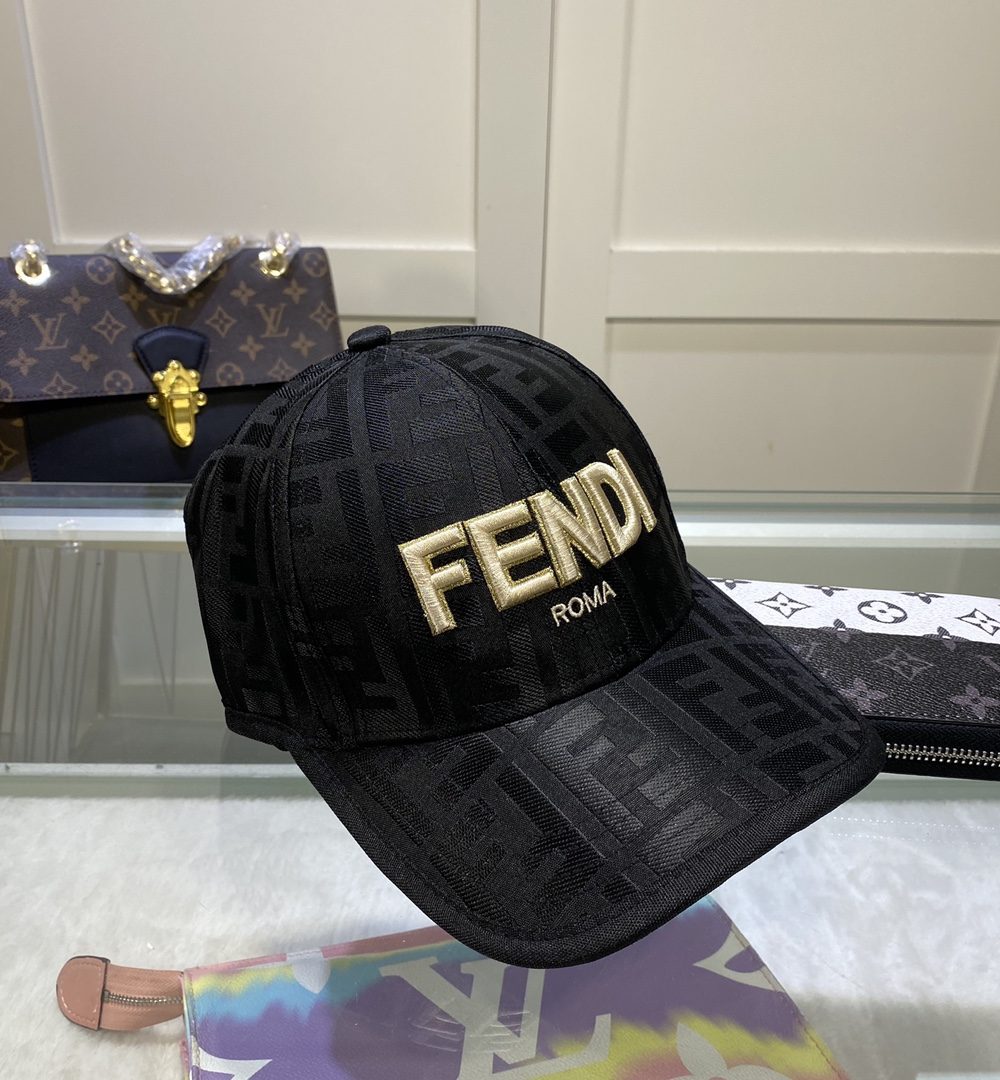Fendi Baseball Cap Black Fendi Cap